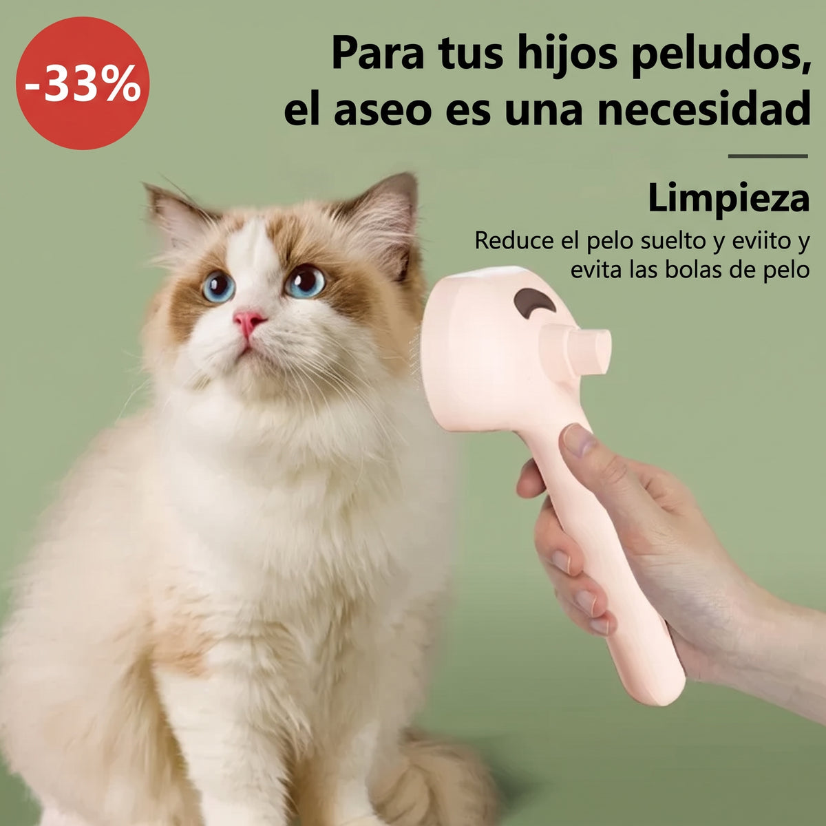 Peine Spray Antipelo para Mascotas