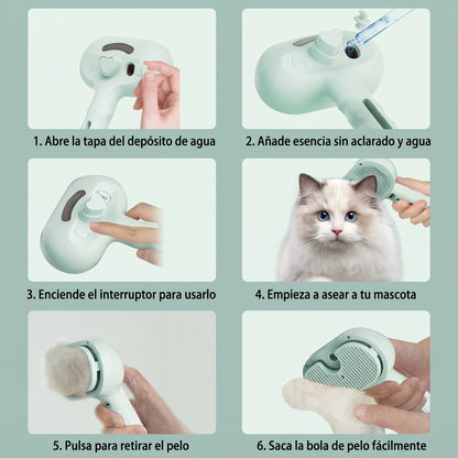 Peine Spray Antipelo para Mascotas