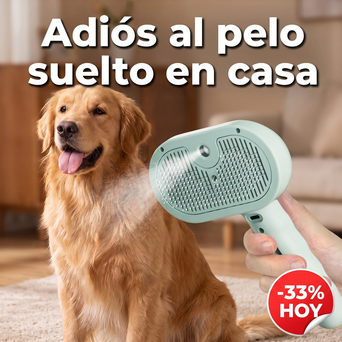 Peine Spray Antipelo para Mascotas